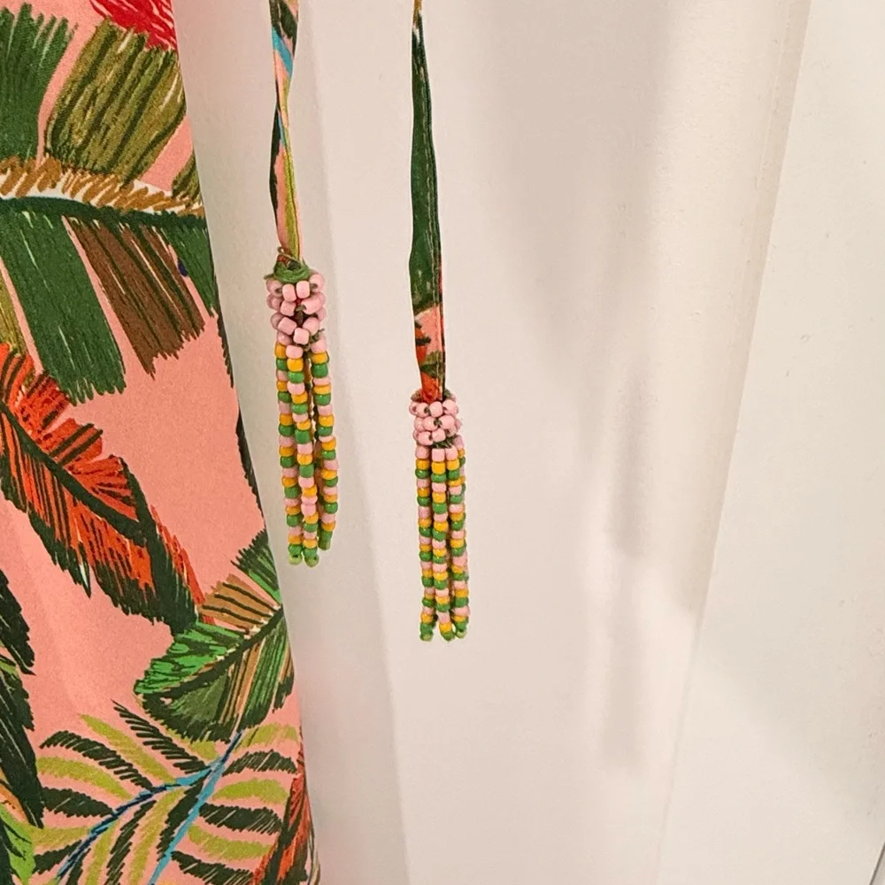 FARM Rio Strapless Dress with Tropical Print - Picture 5 of 12